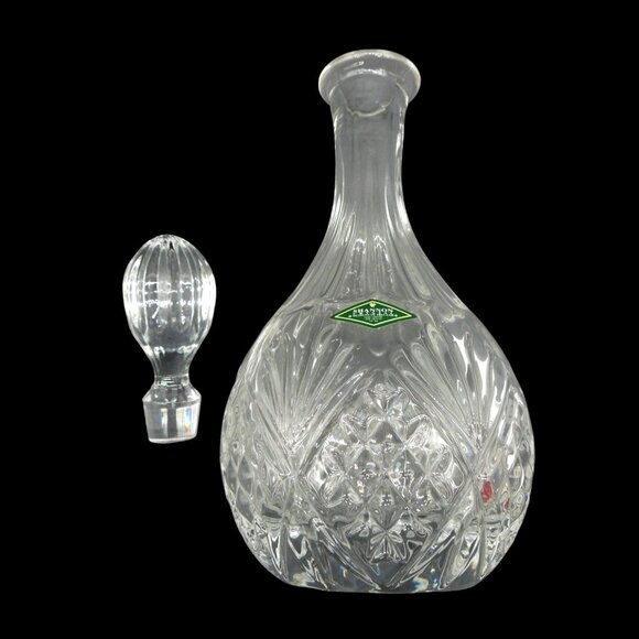 SHANNON Crystal Designs Of Ireland DECANTER with Stopper 12" Tall - Picture 3 of 11